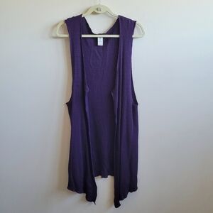 Garb Lagenlook Open Front Waffle‎ Vest